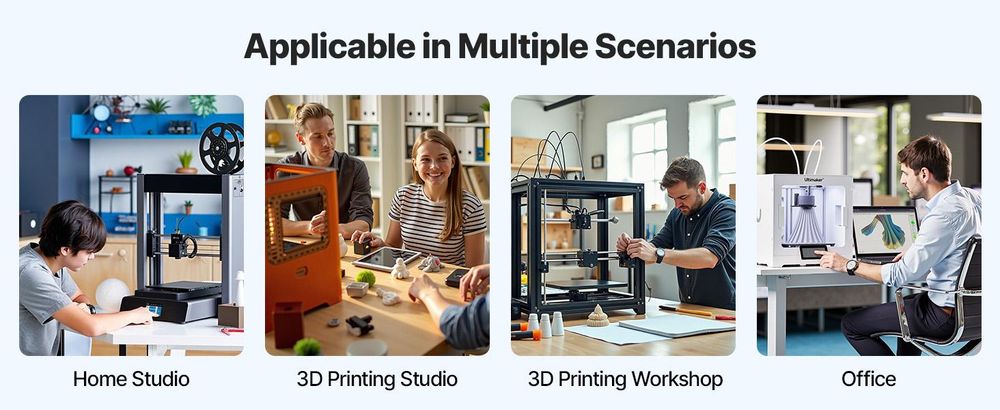 VEVOR Wandmontierter Drucker Filamentlagerregal, 2-stufiges Wandregal, rollbare Filamentspulenhalter mit Rädern, Filamente organisiert für 3D-Druckstudio, Werkstatt (Nur Regal), Integriert, Vier Schichten-a