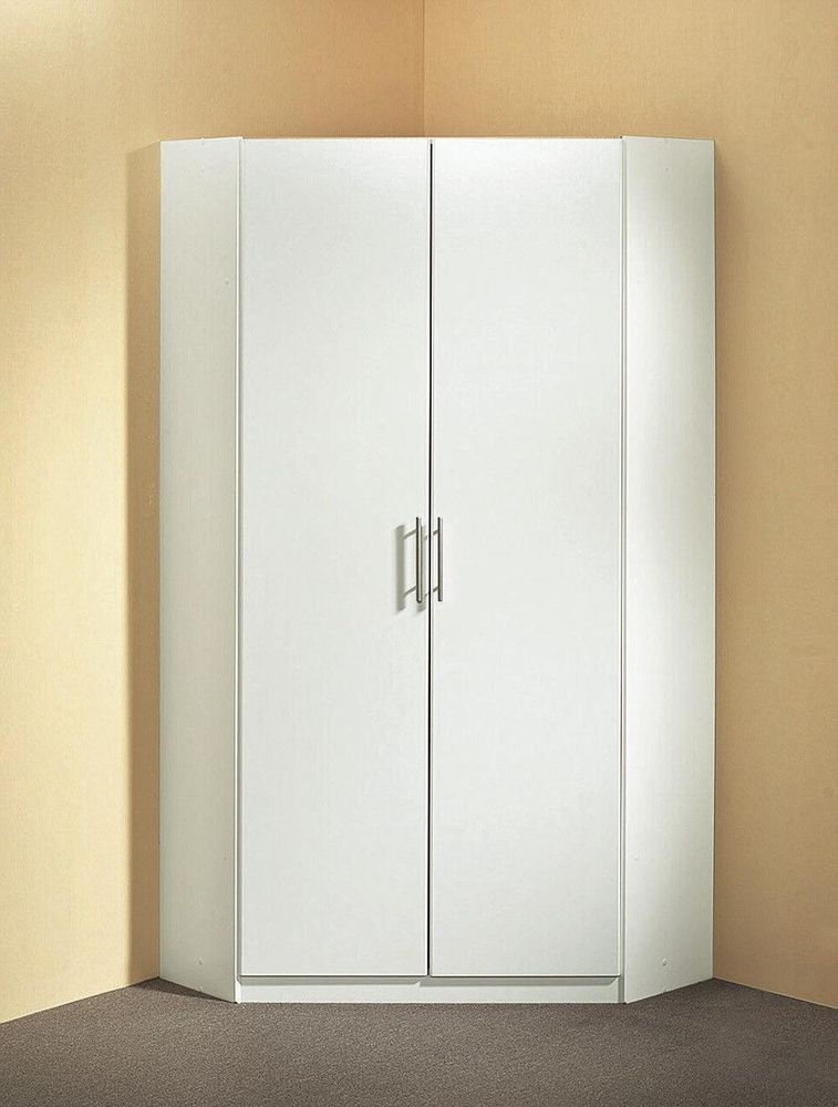 freiraum Eckschrank Runner – Eckkleiderschrank mit 8 Einlegeböden und 2 Kleiderstangen