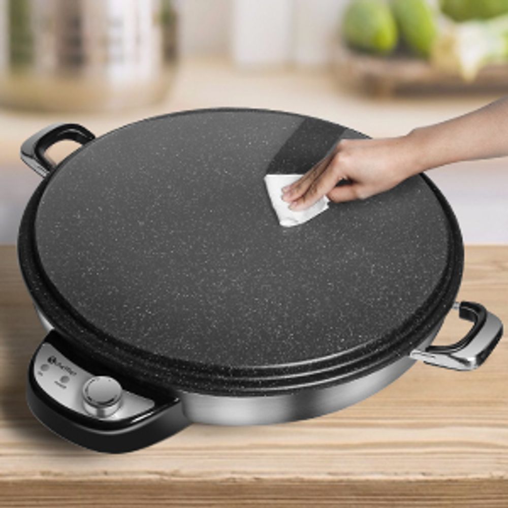Scheffler Fladenbäcker Sac Tava Yufka Katmer Crepe Maker 2300W 50cm Antihaft Neu