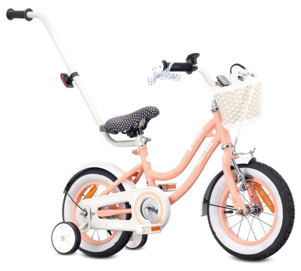Bicicleta SUN BABY completa, lista para usar con todos los accesorios visibles.