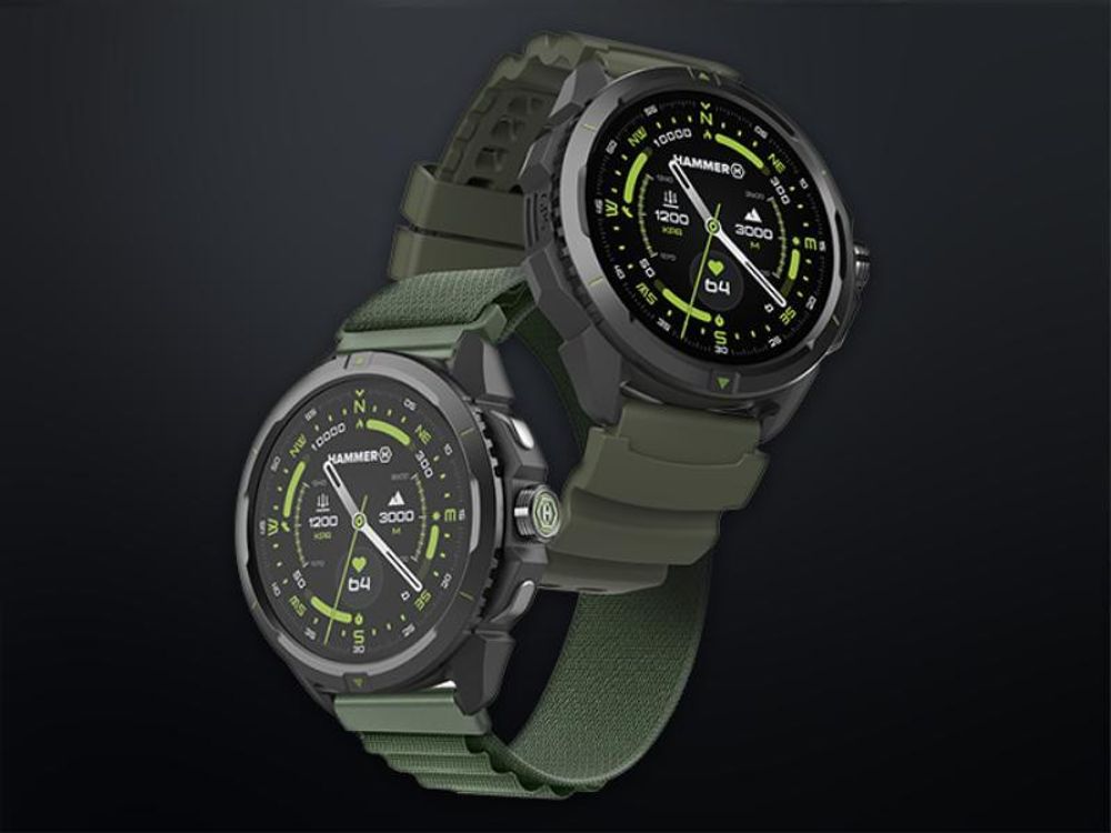 HAMMER SMARTWATCH 2 MILITARY EDITION – Wasserdichte Uhr mit GPS, SOS-Funktion und Sprachkommunikation