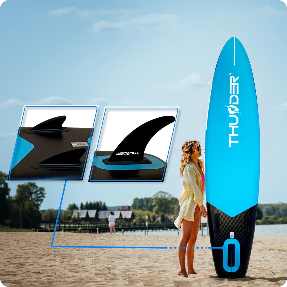 THUNDER® Stand Up Paddle Board | MARIS | 320x75x15cm | MODRÁ | Do 150 kg | Kompletná sada | Nafukovacie | Paddleboard | SUP príslušenstvo |