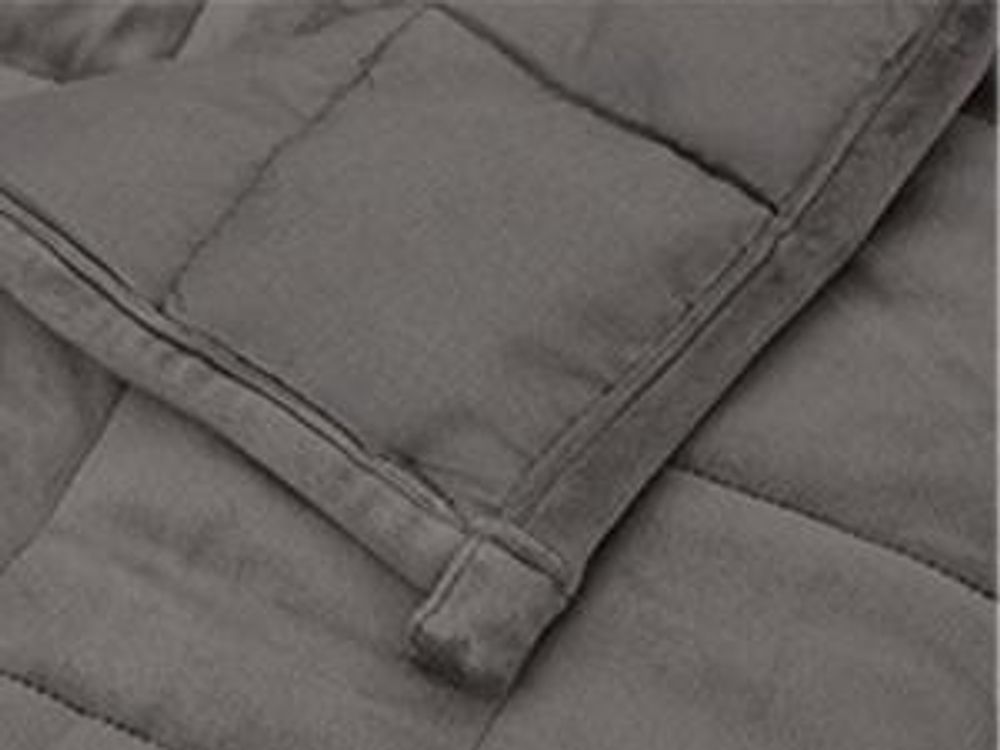 vidaXL Gewichtsdecke Grau 200x200 cm 9 kg Stoff
