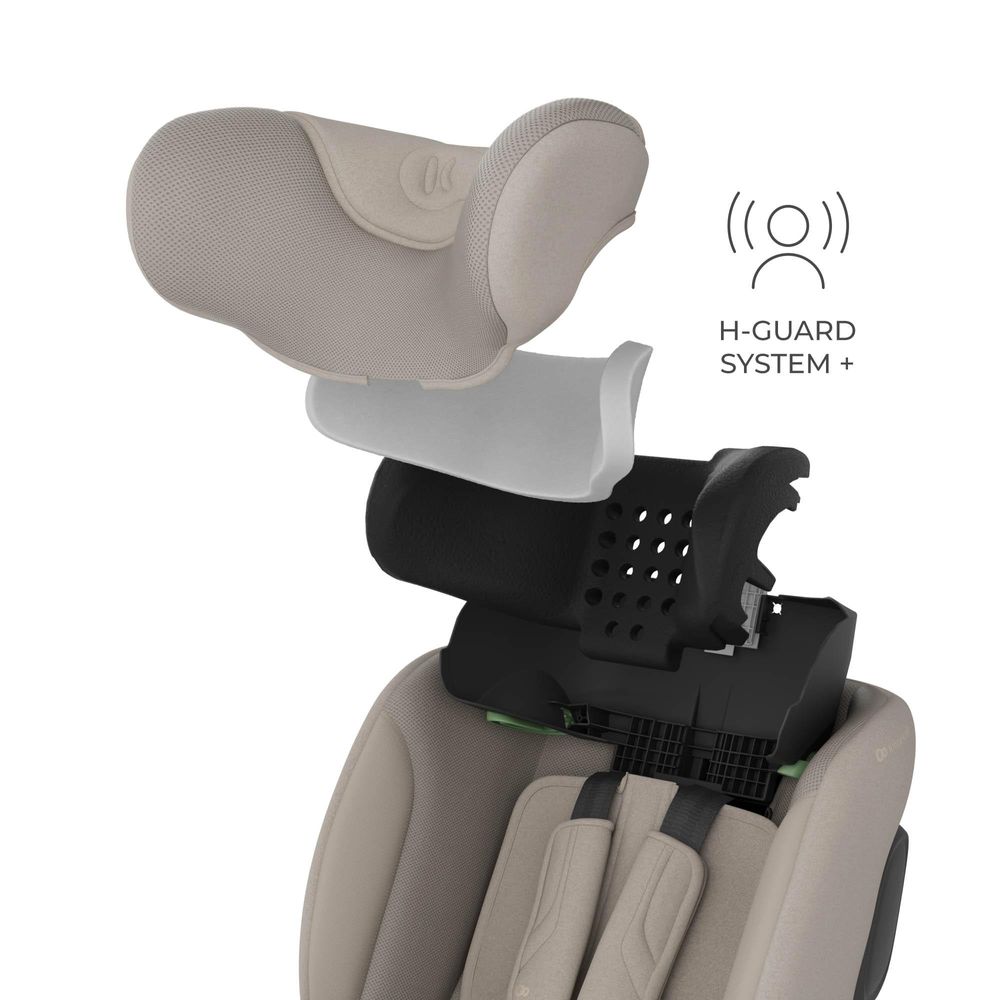 Kinderkraft I-FIX ENDURA SAFE – ISOFIX Kindersitz 61–150 cm, 360° drehbar, SPS+, H-GUARD+, i-Size, Beige