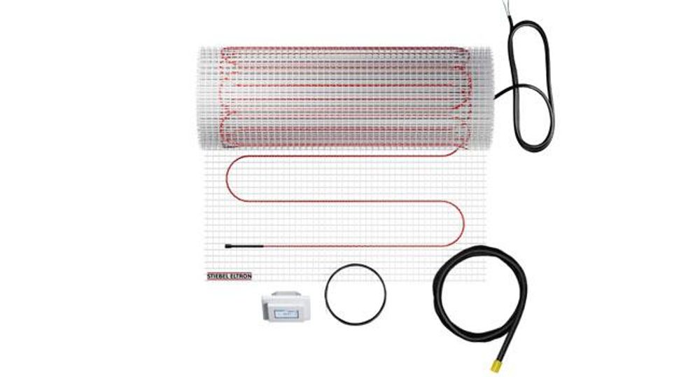 Das Bild zeigt die STIEBELELTRON Heizmatte FTM Set Plus von oben