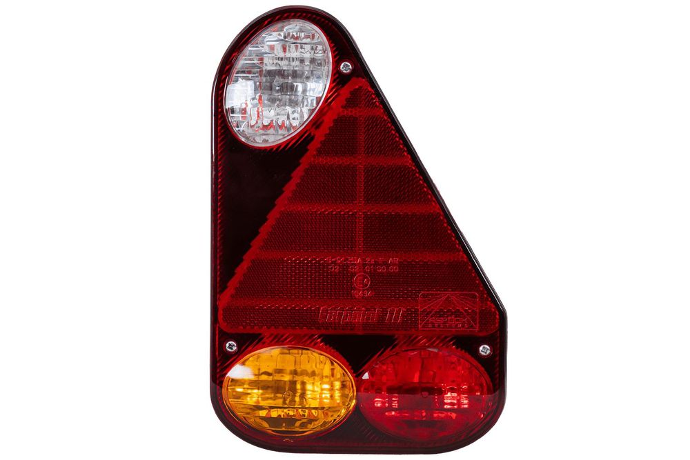 Aspöck Earpoint III Rückleuchte rechts 12 V Glühlampe 5-poliger Bajonettanschluss für Anhänger Lkw und Landmaschinen Rücklicht