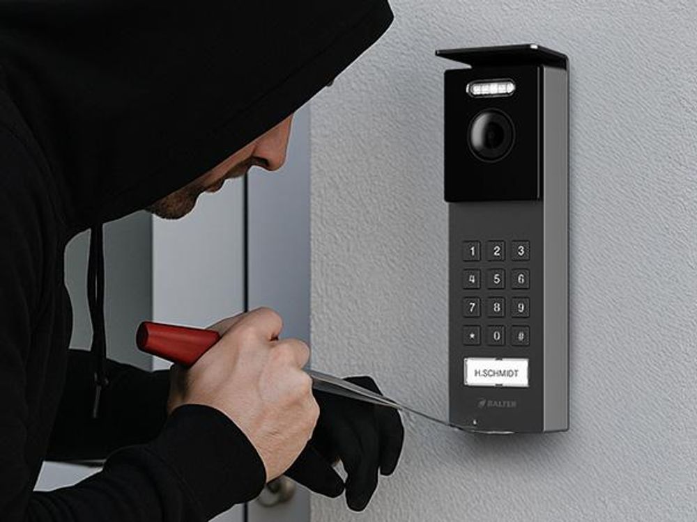 Entri S Video Türsprechanlage, Aufputz Türklingel mit Kamera, Smartphone App, 1 Familienhaus, Video Türklingel, 2x 7" HD-Monitor, Full HD Kamera