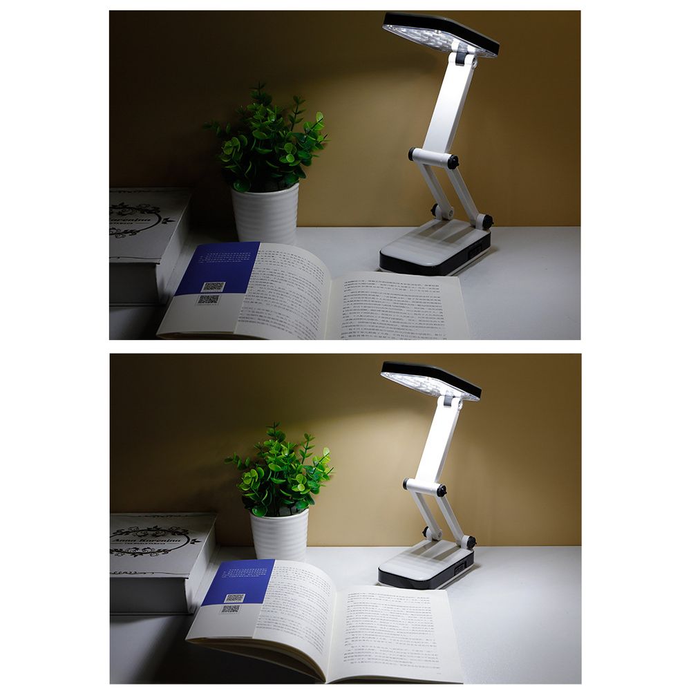 Schreibtischlampe LED Designer SMD Faltbare Tischlampe Schreibtischleuchte 5W Einstellbarer Lichtintensität Dimmbare Lampe Bürolampe Weiß Retoo