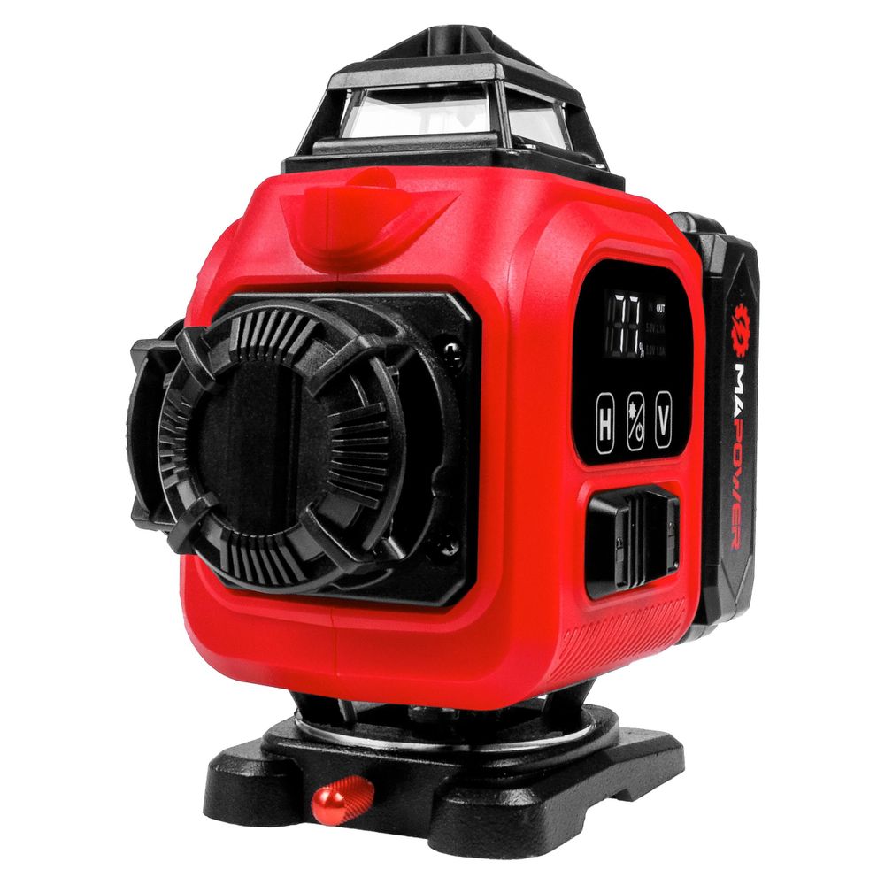 Poziomica laserowa MAPOWER płaszczyznowa 4D laser krzyżowy 360 zielony