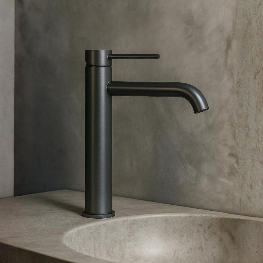 Waschbeckenarmatur mit Einhebelbedienung in modernem Badezimmer Design
