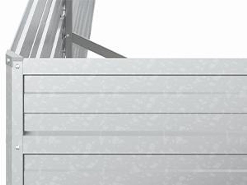 vidaXL Garten-Hochbeet 160x80x45 cm Verzinkter Stahl Silber