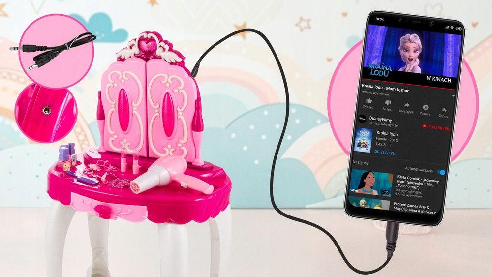 Kinder Schminktisch mit MP3 Anschluss