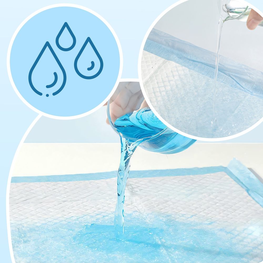 Trainingsunterlagen für Hunde und Welpen, 100er Hygienisch Hygieneunterlagen, Toilettenmatte, Welpenunterlagen, Ultra saugfähige Pads, 60x60 cm Retoo