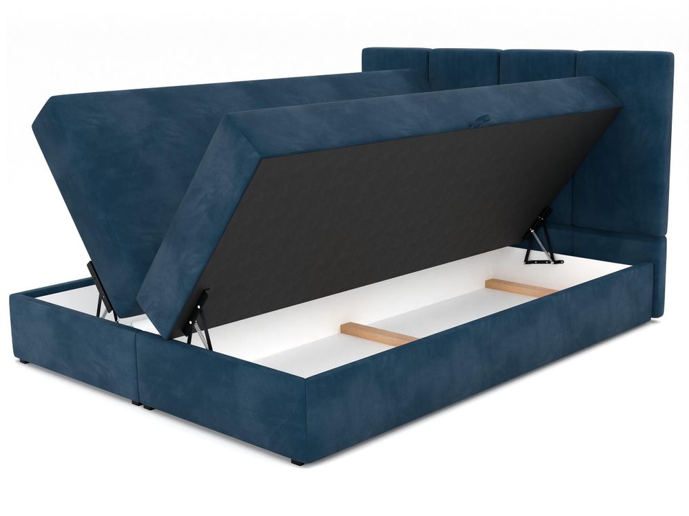 Muralo Country Bed 160X200 Upholicated Duoble Bed With Cover Material