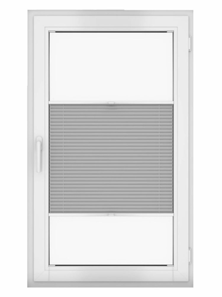 Estika Plissee ohne Bohren - 35x120 cm - Milchig - Jalousien fenster für innen, Klemmfix montage