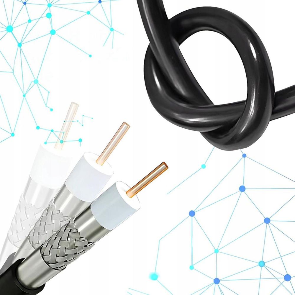 Antenne für terrestrisches Fernsehen - Zimmerantenne - DVBT2 HEVC H.265 - Innenantenne - Leistungsstark - 5 m