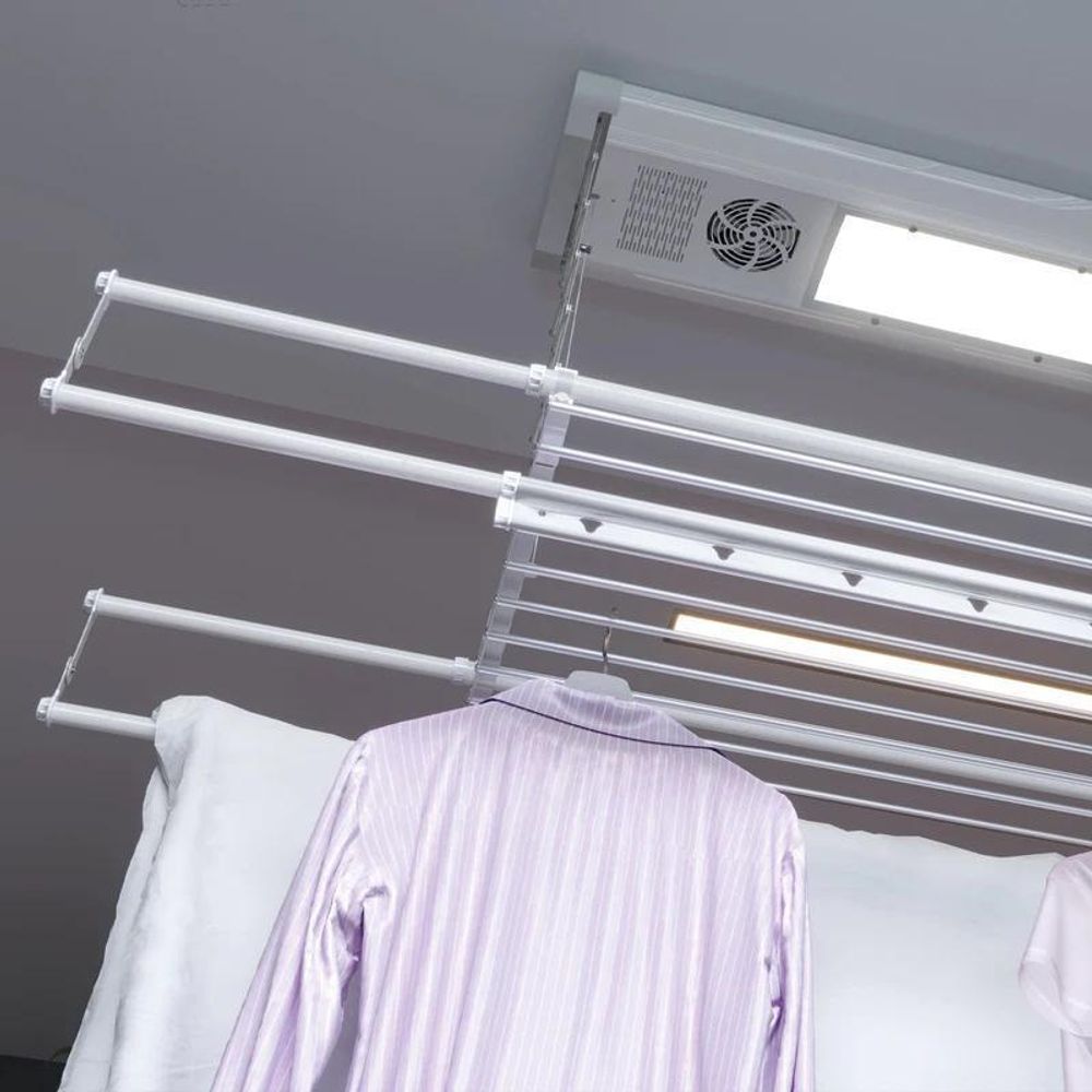 Elektrischer Decken-Wäschetrockner Foxydry Air 160 cm – Stahl und Aluminium