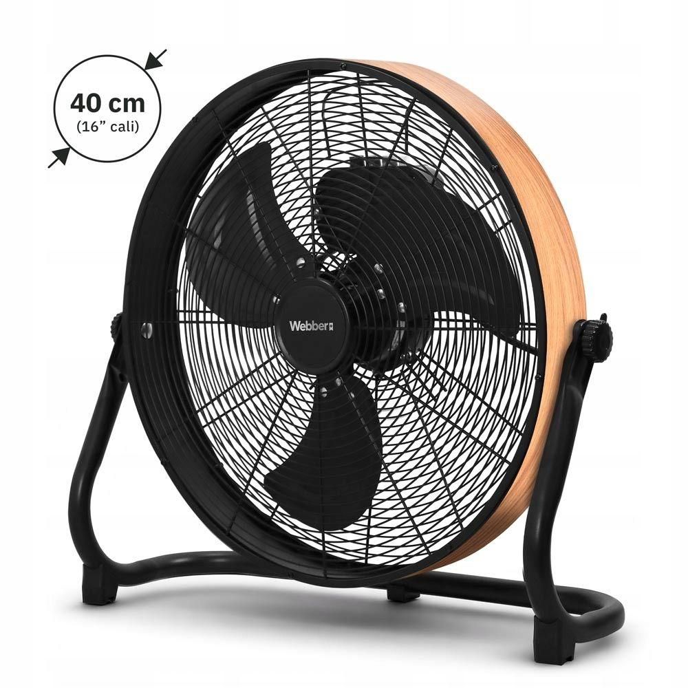 Podlahový ventilátor, veľký ventilátor, 40 cm, WEBBER, tichý