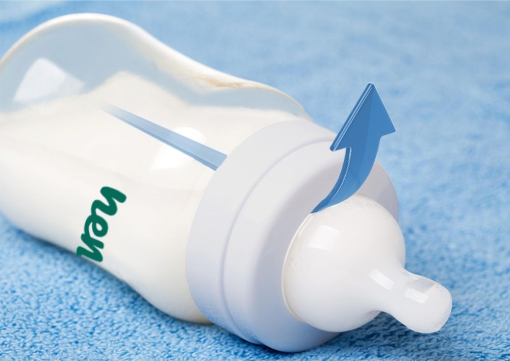 Neno Antikolik-Babyflasche mit Sauger 150ml für Neugeborene 0-3 Monate