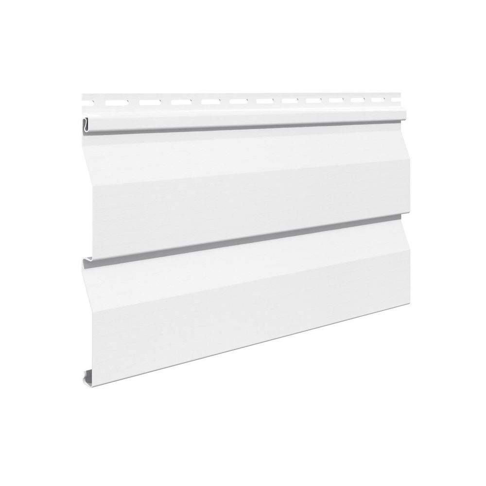 VILO Kunststoffpaneele SV-03 Siding - Weiß - 3m Länge - 20 Stück (15m²) - Doppelpaneel für Fassade & Dachunterstand - UV-Beständig & Wartungsfrei
