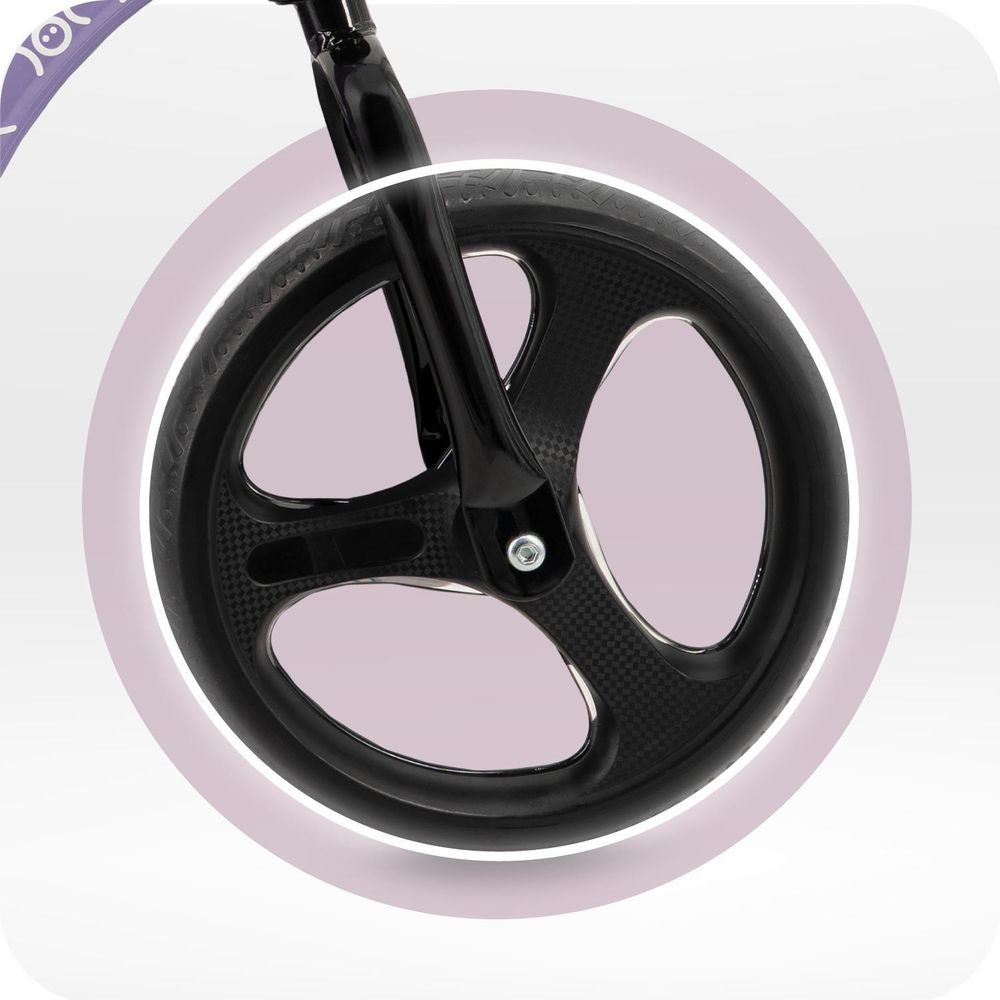 MoMi ISOKA Laufrad Kinder Fahrrad – Balance Bike - TPR-Räder mit LED, ab 2 Jahren bis 35 kg - Violett
