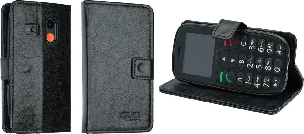 caseroxx Handy Hülle Tasche kompatibel mit Gigaset GL395 Bookstyle-Case Wallet Case