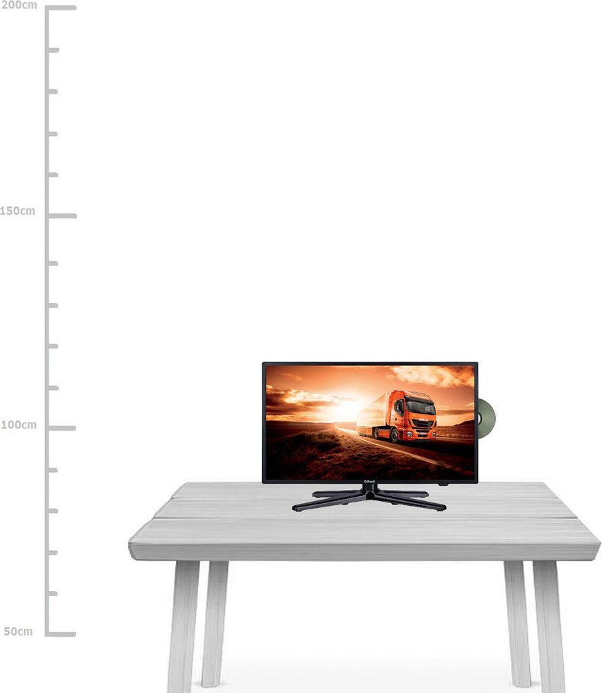 Gelhard GTV-2282 LED 22 Zoll Wide Screen TV DVD DVB/S/S2/T2/C 12/24/230 Volt LKW