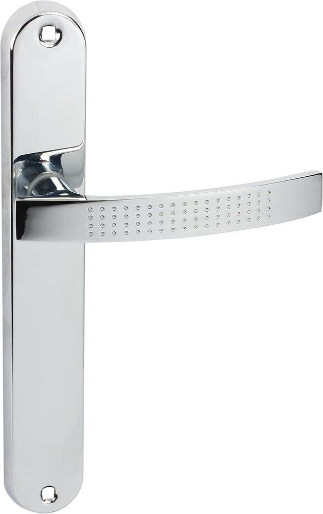 DOMINO Türgriff Drückergarnitur WC -Badezimmer Set | Rund-Rosette | Türklinke für Bürotür, Kellertür & Innentür | aus Znal | Antik Nickel | LOFT-R M95