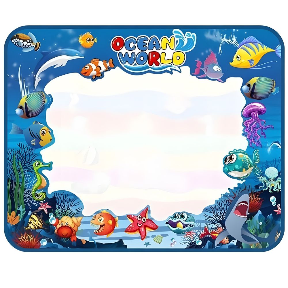 Wasser Doodle Matte 100x80cm - Magic zeichnung Mat für Kinder mit 2 Wasserstift, Wasserpinsel, XXL Malmatte, fleckenfreien Malspaß für Toddler – Retoo