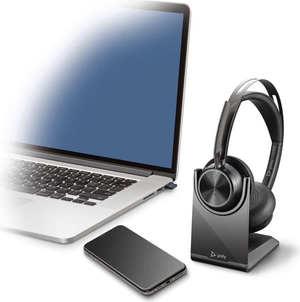 Poly Voyager Focus 2 UC USB-A inkl. Ladestation