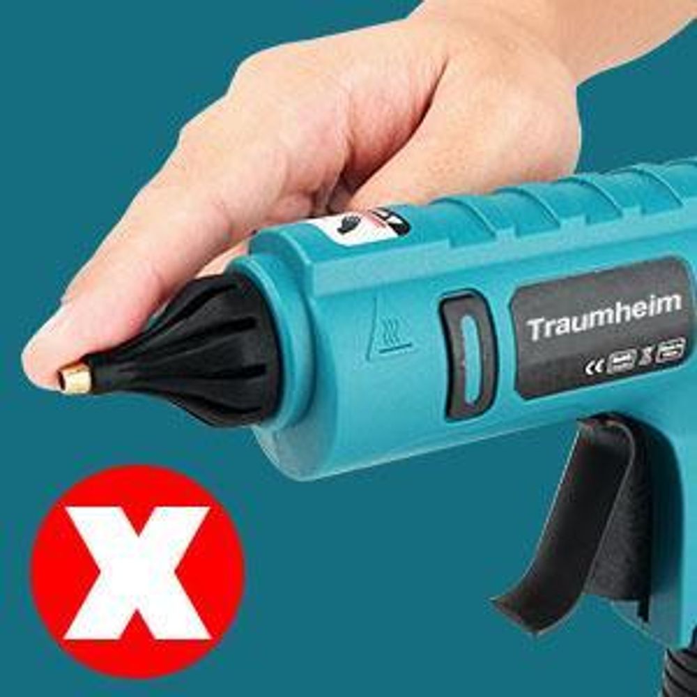 Akku Heißklebepistole, 18V kompatibel mit Ma-kita Akkus, kabellose Klebepistole für Handwerk Heimwerken Reparatur, inklusive 20 Klebestifte,ohne Akku