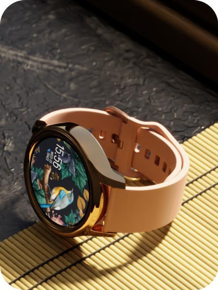 Smartwatch damski z opaską sportową ForeVive 3 SB-340 Bluetooth, sterowanie muzyką, krokomierz itd., IP68, Zegarek fitness, Pulsometr Smukłe Złoto