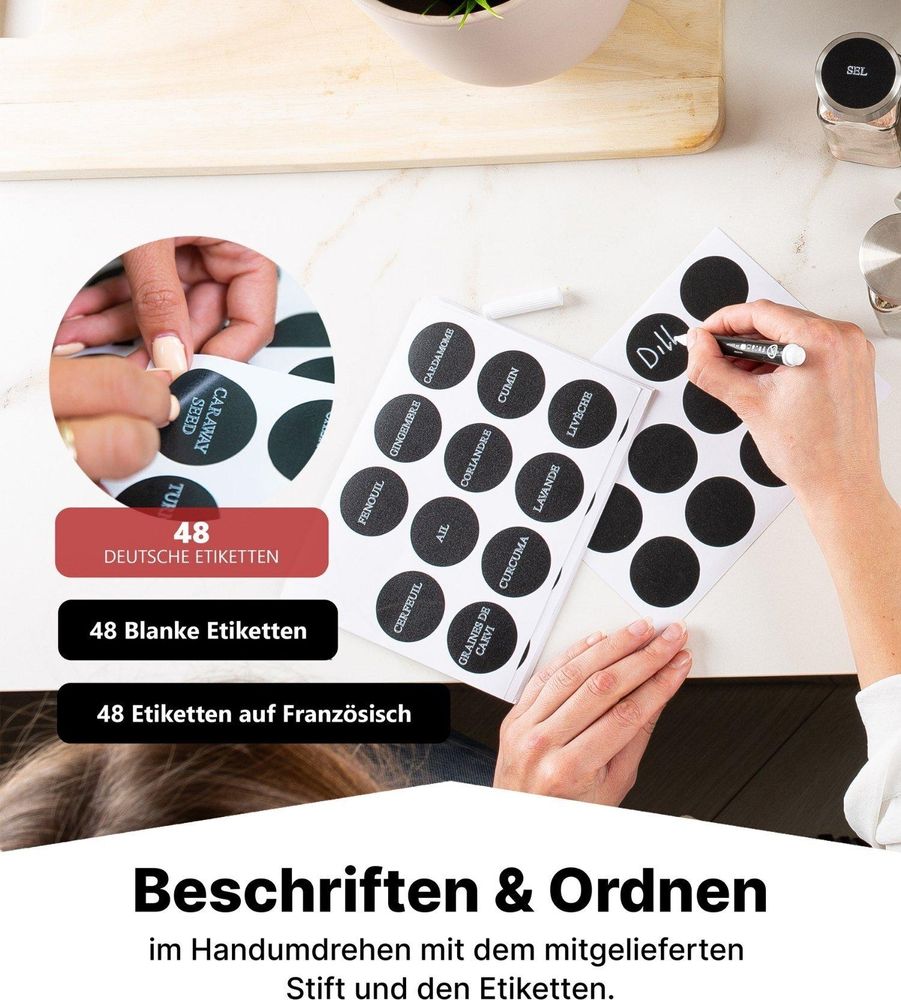 Individuelle Beschriftung für perfekte Übersicht