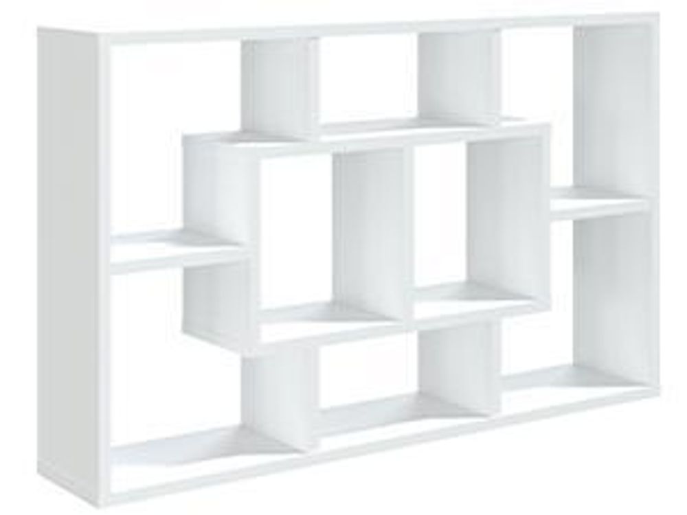 vidaXL Wandregal Weiß 85x16x52,5 cm Holzwerkstoff