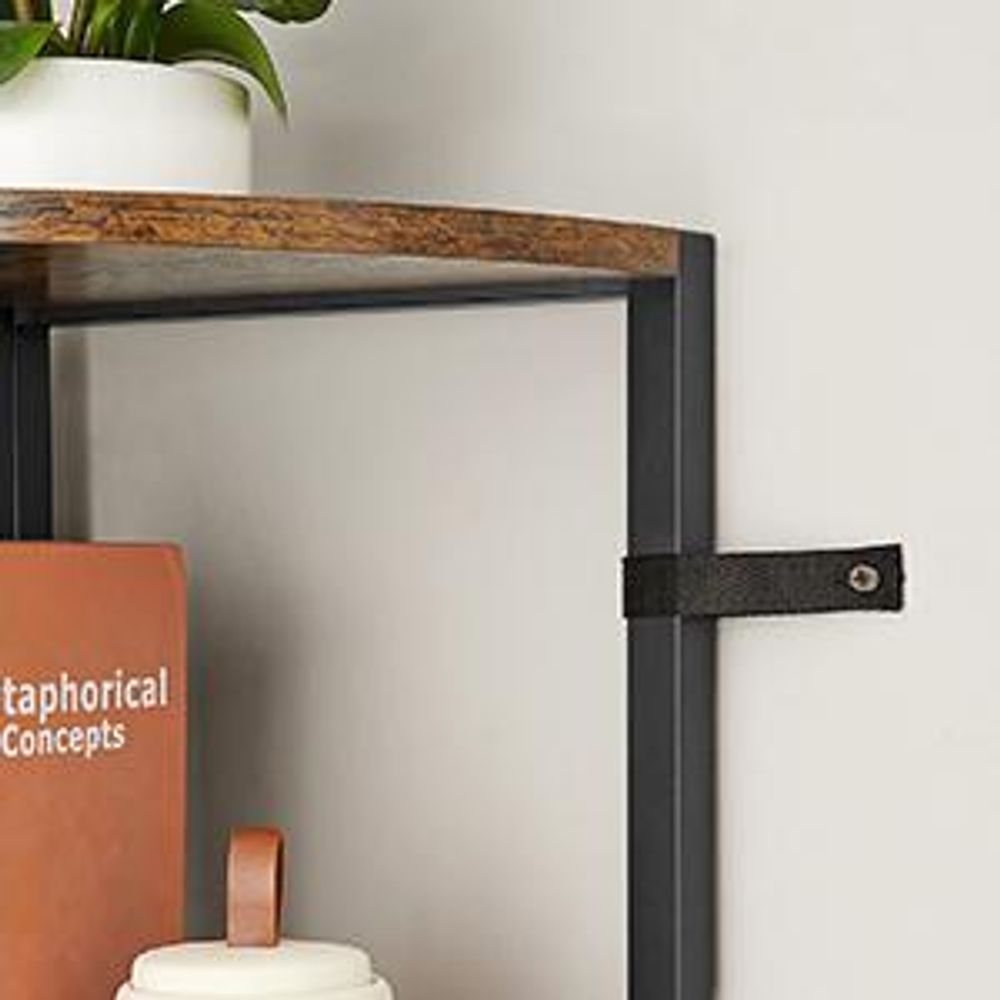 VASAGLE Eckregal mit 5 Ebenen, 160 cm hoch, Bücherregal, Standregal, Aufbewahrungsregal