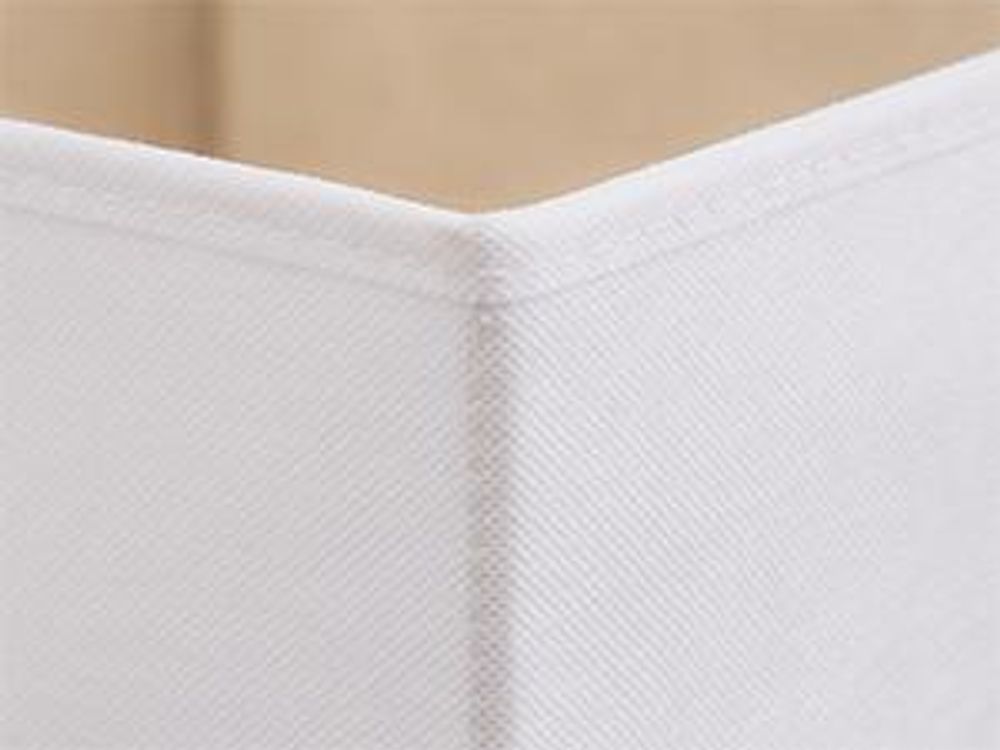SONGMICS Aufbewahrungskörbe, 6er Set, faltbare Stoffboxen mit PP-Platten, für Regal, 30 x 30 x 30 cm, weiß-beige