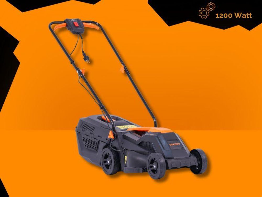 FUXTEC FX-RME33, Schieberasenmäher, 33 cm, 2 cm, 6 cm, 30 l, Metall, Kunststoff