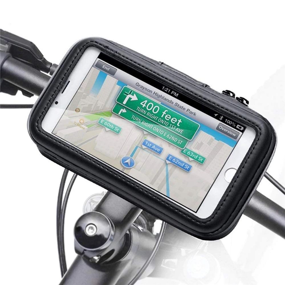 Fahrrad Lenkertasche Wasserdichte Handyhalterung Lenker Tasche Smartphone für iPhone Samsung Galaxy Halter bis 6,3 Zoll 360° Drehbare Motorrad Retoo