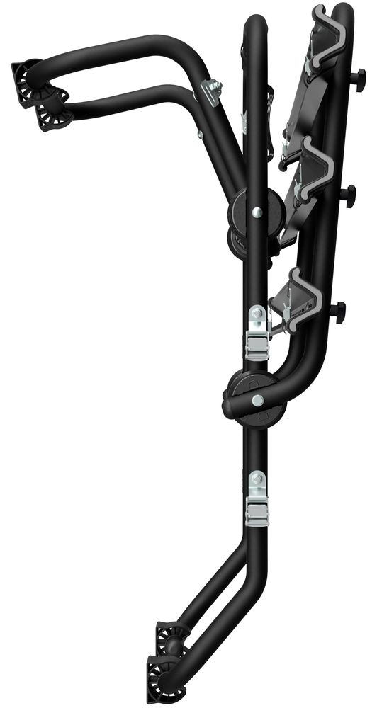 Padova 3 Stahl - Heckklappen-Fahrradträger Für 3 Fahrräder (Schwarz)