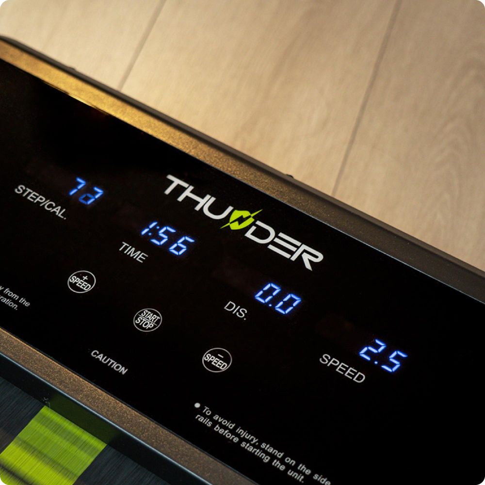 Laufband Thunder IMPACT LIME 106,5x40cm 12km/h FitShow klappbar Bluetooth Transportrollen