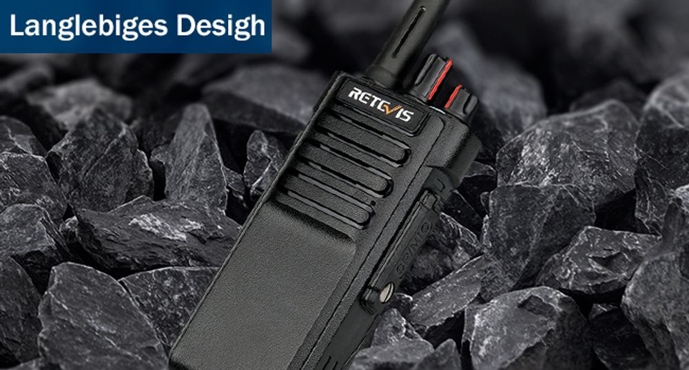 Retevis RT29 Funkgeräte set, Große Reichweite, 3200 mAh, VOX, 16 Kanäle,CTCSS/DCS, Professionelles Funkgerät für Industrie, Baustellen