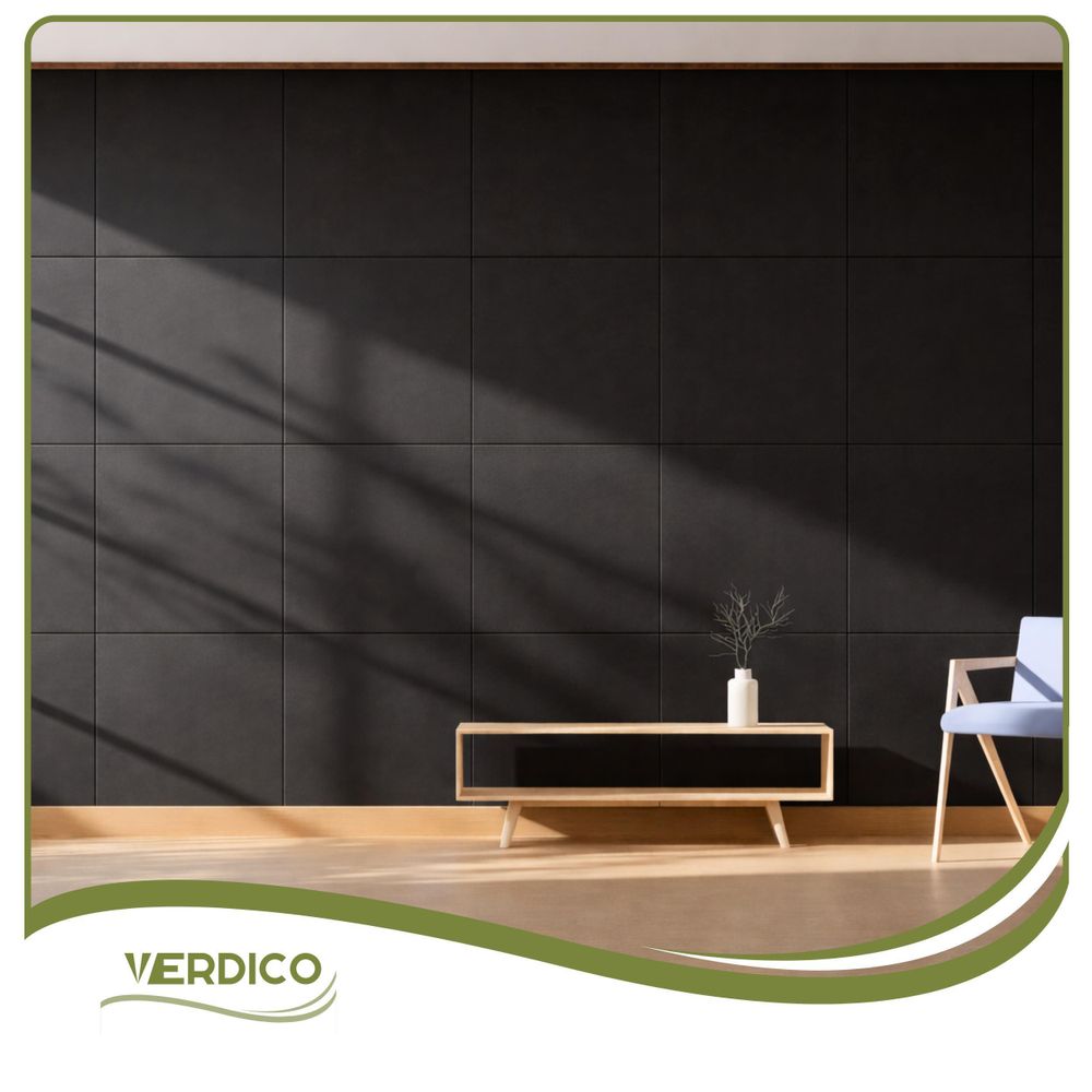 3D Wandpaneele Schwarz 20 Stück / 5 m² | Deckenpaneele aus Polystyrol | 50 × 50 cm | Geometrische Dekorplatten | Verdico