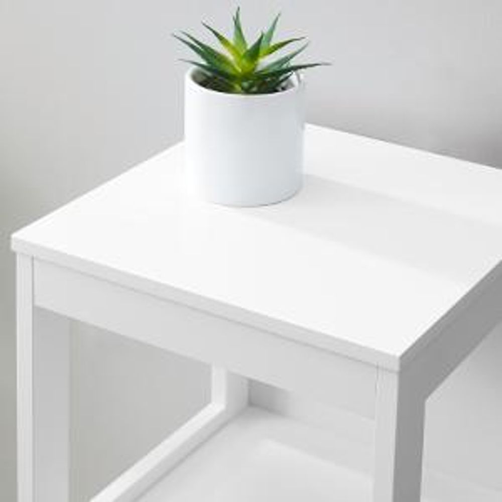 VASAGLE Hochschrank Badezimmer, Badezimmerschrank schmal, 2 Schubladen, 3 offene Fächer, 30 x 30 x 141,5 cm, Weiß