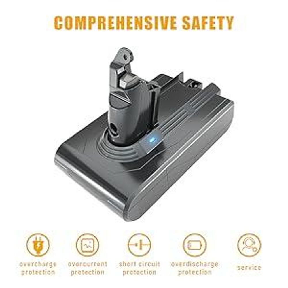 Batterie pour Dyson aspirateurs V6 DC62 DC58 DC59 DC61 DC74 SV03 SV05 SV06 SV07 SV09 SV04 SV08, STANEW Batterie de Remplacement pour Dyson