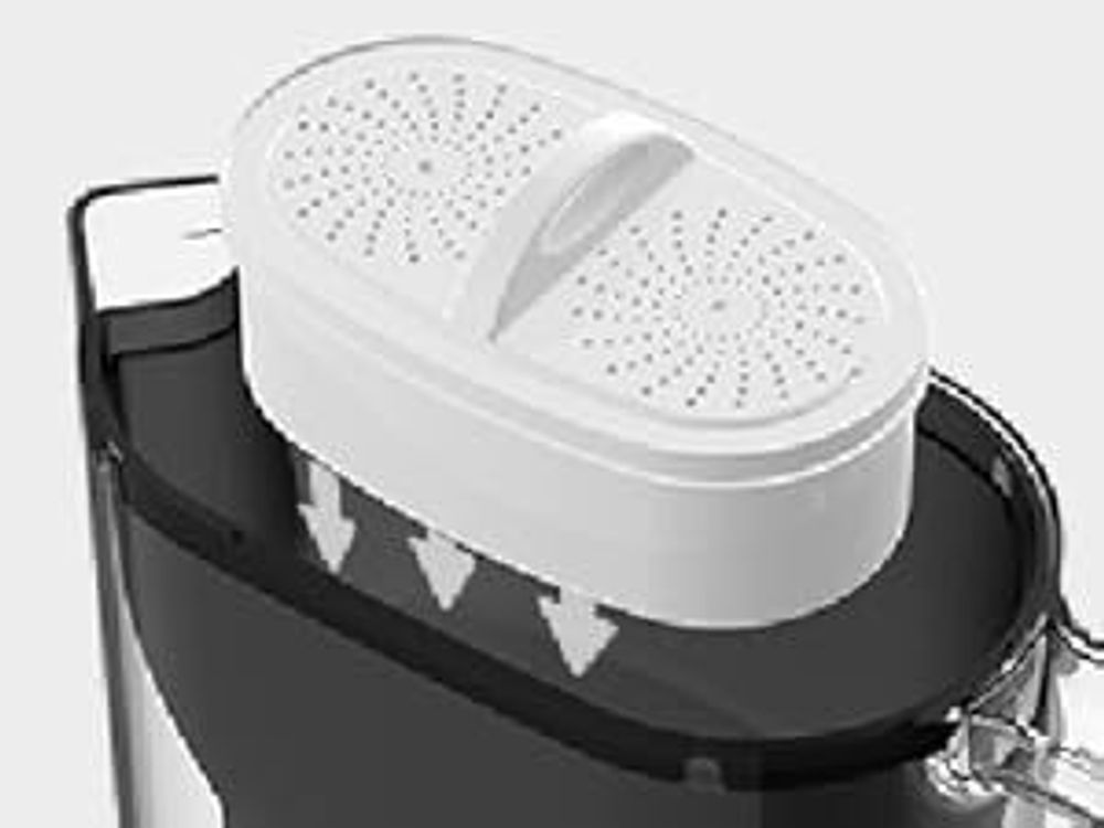 Waterdrop Wasserfilter Kanne Kühlschrank Wasserfilterkrug mit 3-Monats-Filter, 2,5 L, Reduziert Fluorid, Chlor und Mehr(Ersatzfilter: WD-PF-01A Plus)