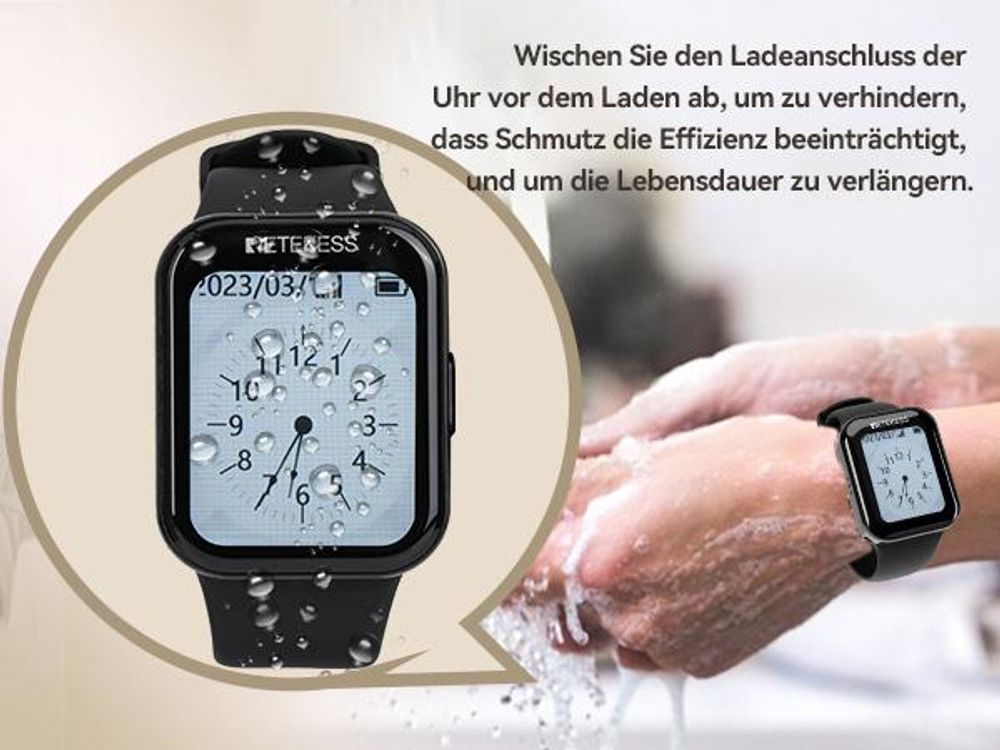 Retekess TD113-TD154 Kellnerin Pager System, Restaurant Pager für Kellner, magnetische Aufladung, 262ft, stilvolle Touch-Farbbildschirm, 1 USB 5 Uhr