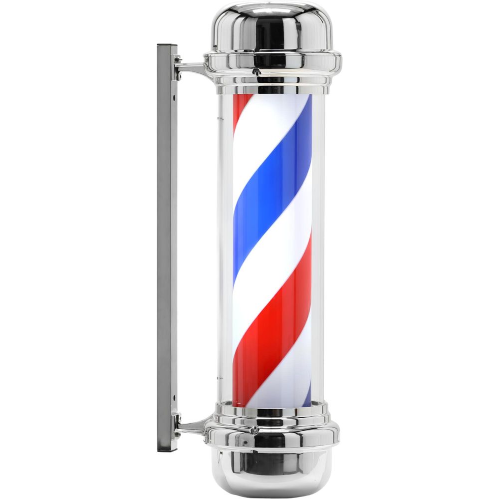 Barber LED svietiaci stĺp 100 cm - holičská lampa, svietiaca reklama pre barber salón