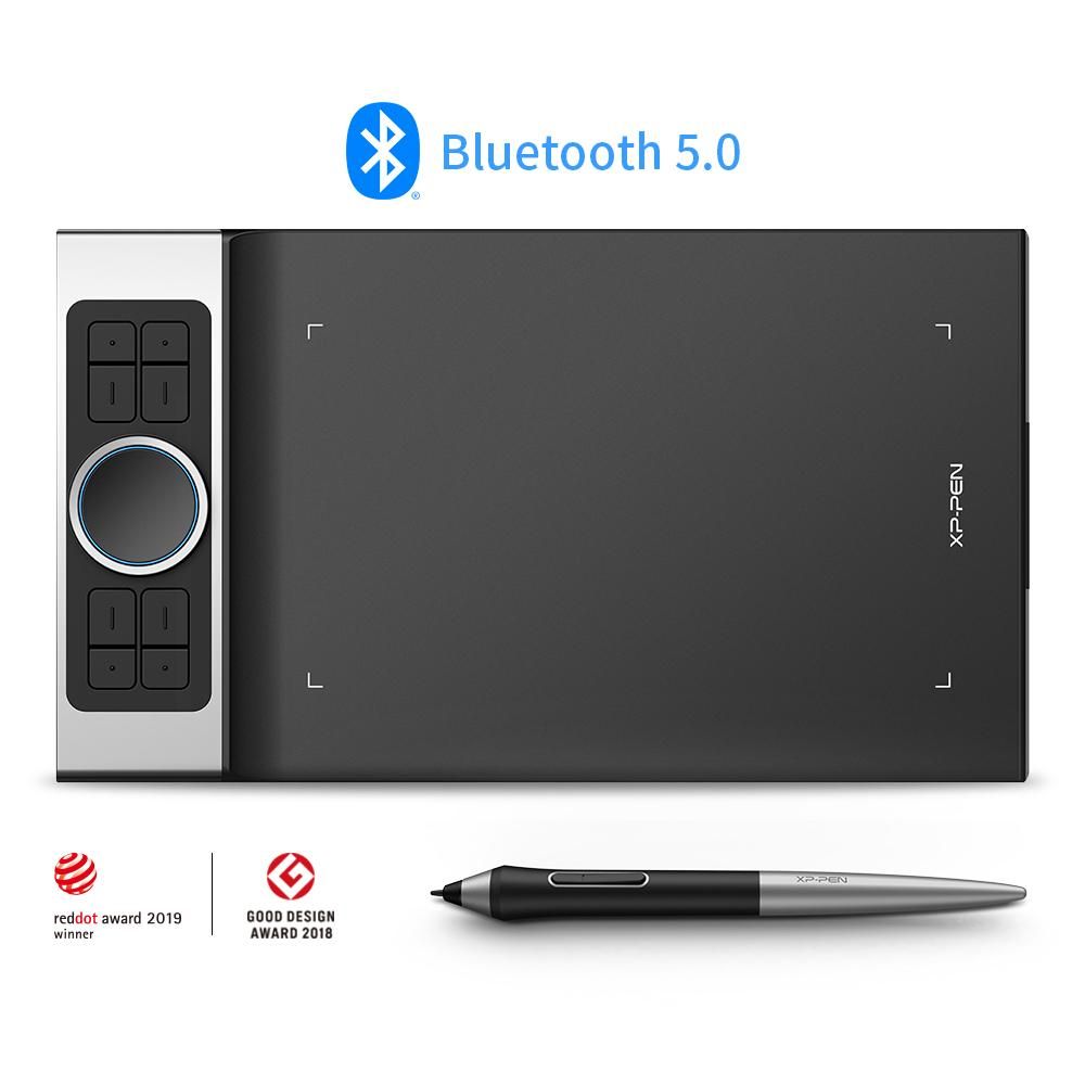 XPPen Deco Pro MW, Kabellos, 5080 lpi, 279,4 x 152,4 mm, Bluetooth, 1 cm, Stift