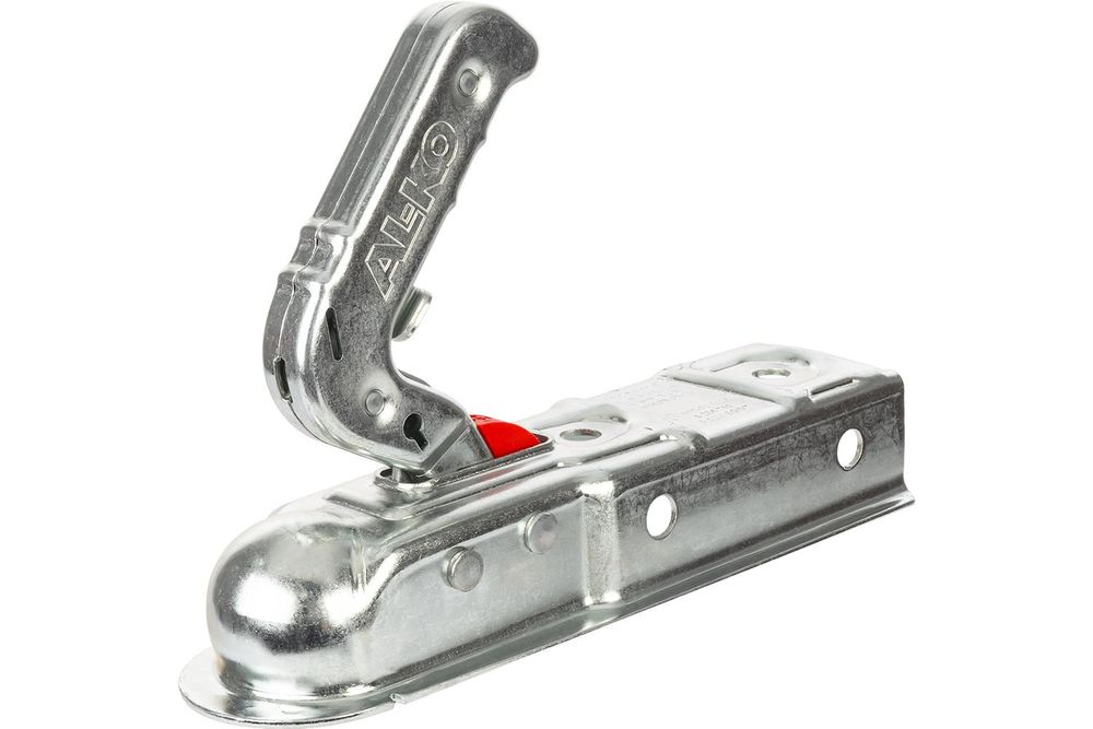 AL-KO Kugelkupplung AK7, 750 kg, Vierkantdeichsel 60 mm, Stützlast 75 kg, Stahl, Sicherungsanzeige, für Deichsel, PKW-Anhänger