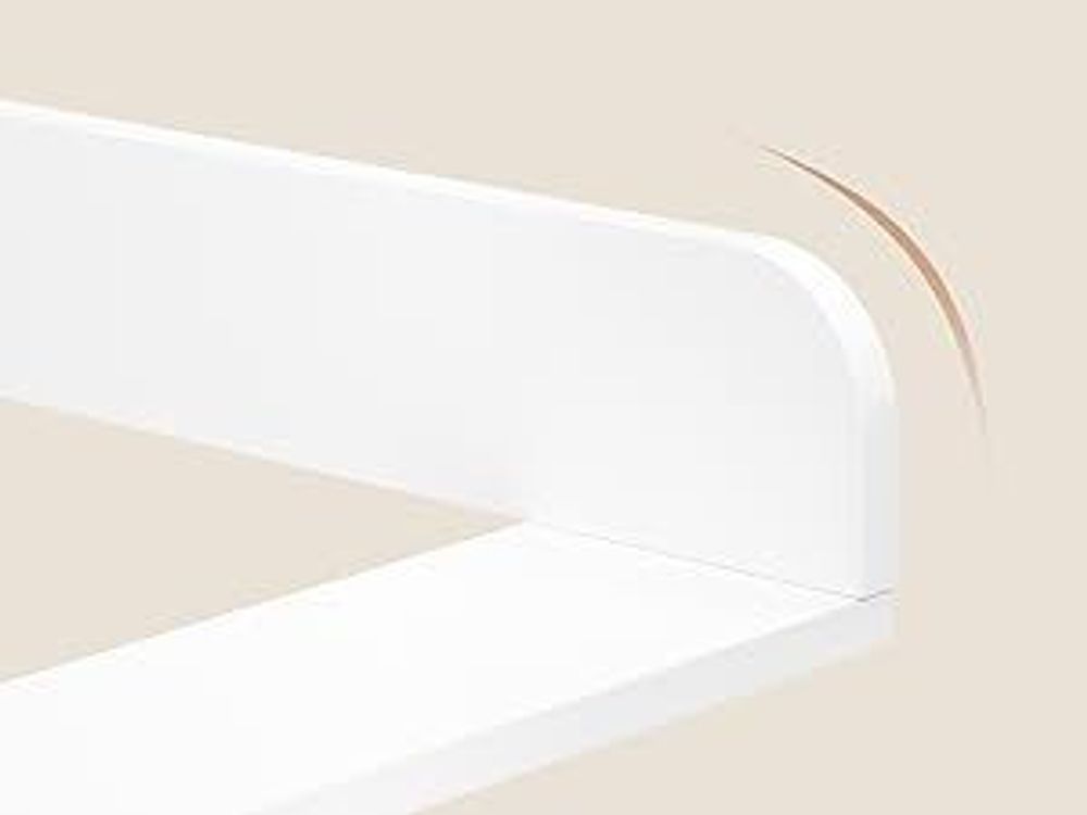 WOLTU Wickelaufsatz, Wickeltischaufsatz 80x10,5x78.5 cm,  46,5-50 cm tief, MDF, Weiß